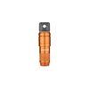 Olight orange EDC flashlight with keyring hole, portable mini torch for daily carry and outdoor activities