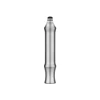 Cylindrical metal rod with tapered ends on a white background, representing a precision tool or component