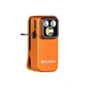 Olight Orange Oclip Pro S front view with three-light system and pocket clip for portable illumination.