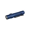 Olight Blue Warrior Ultra Tactical Flashlight Isometric View with Pocket Clip for Outdoor and Everyday Carry
