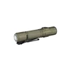 Olight OD Green Warrior Ultra Tactical Flashlight Side View with Metal Pocket Clip for Outdoor EDC and Emergency Use