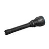 Olight Black Javelot Turbo 2 powerful long-range tactical flashlight with textured grip for outdoor use.