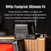Olight Black Osight SE Red Dot Sight on a gold handgun for RMSc footprint compatibility and seamless integration.