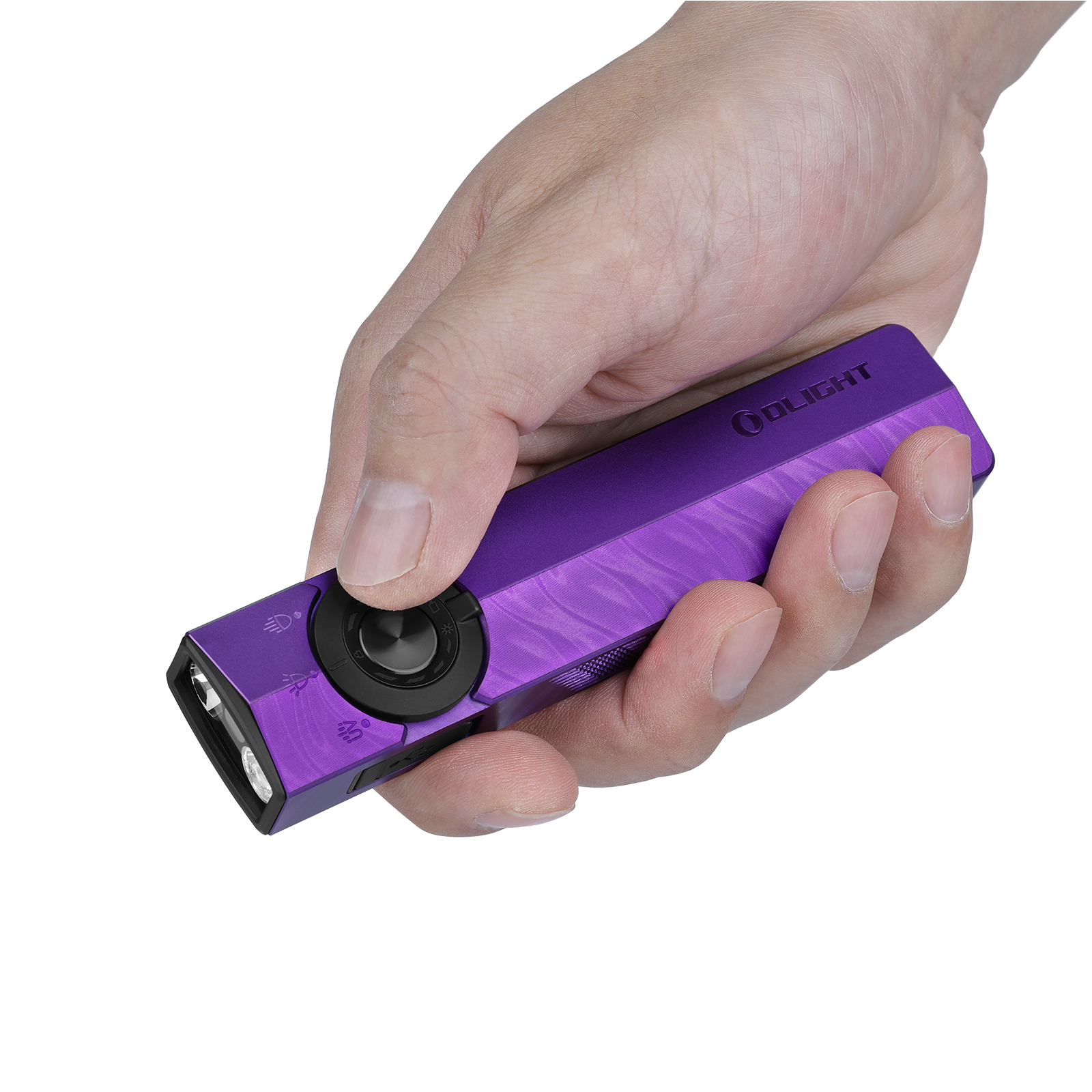 ArkPro Flat EDC Flashlight 1500 Lumens UV Green Laser Work Light