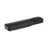Sleek black Olight Arkfeld Pro flat flashlight with laser and UV light on a white background
