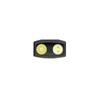 Olight Black ArkPro Flashlight Front Close Up with Dual LED Beams and Laser for Everyday Carry and Inspection