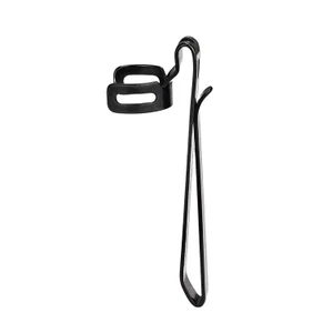Olight Black Metal Pocket Clip Accessory Side View for Flashlight Carry and Everyday Use