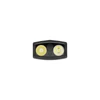Olight Black ArkPro Lite front view with dual warm and cool white LED emitters for versatile task lighting.