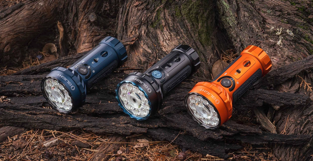 Marauder Mini Powerful LED Flashlight 7000 Lumens RGB Dual Beam