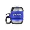 Olight Blue Gober 2 Safety Light Side View with Carabiner Clip for Outdoor Hiking and Night Running