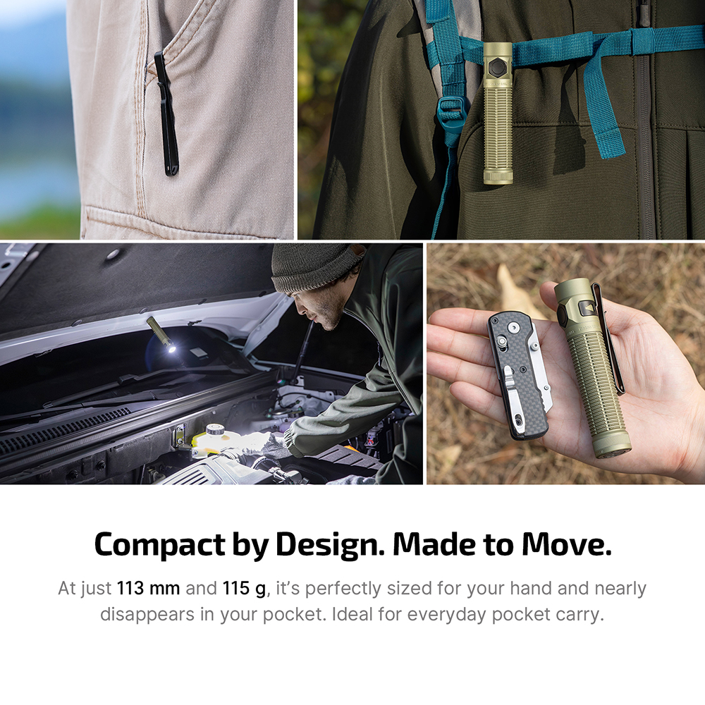 Baton 4 Pro Baton Ultra Powerful EDC Flashlight Compact Dual