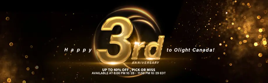 Happy 3rd Anniversary: Thank you for being with Olight