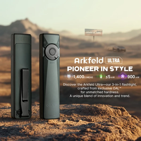 Olight Arkfeld Ultra 初のOAL™合金製3-in-1ライト Arkfeld Ultra Class 1- Olight Japan