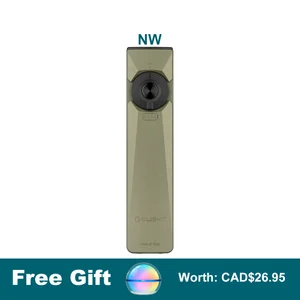 Olight Green Arkfeld Ultra Flashlight NW Front View with Integrated Laser Pointer for Everyday Carry