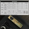 Olight Bronze ArkPro Flat Flashlight Top View with Zombie Pattern and Specification Chart for Outdoor EDC Use