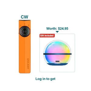 Olight ArkPro CW Green Multitool with UV Light and USB-C Charging, with a free rainbow mood light as a gift.