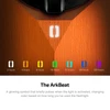 Olight Oclip 2 Pro Orange Flashlight ArkBeat Glowing Symbol Feature Displaying Battery Usage and Runtime Indicators