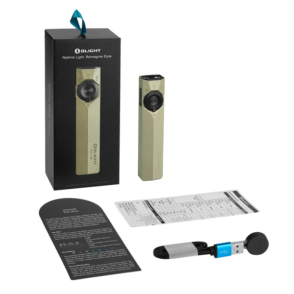 Olight ArkPro Flat EDC Flashlight UV Green Beam 1700 Lumen Power