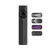 Olight Silver and Gray ArkPro Lite front view with blue control button, offering multi-function UV and LED light for everyday carry.