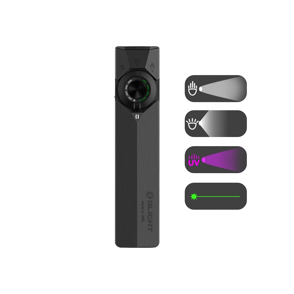 Olight ArkPro Flat EDC Flashlight 4-in-1 UV Green Beam Light