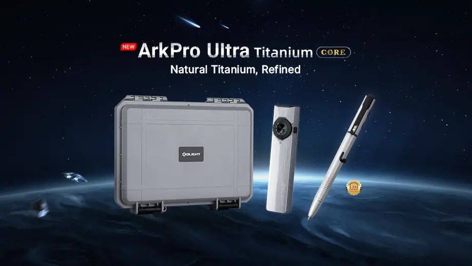 Mastered in Titanium: Olight C.O.R.E. Unveils the ArkPro Ti & O'Pen 3 Ti Collection