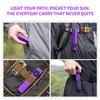 Olight Purple ArkPro Flat EDC Flashlight Clip-on Utility Light in Pocket Backpack Strap Belt and Tactical Bag for Everyday Carry