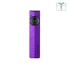 Olight Purple ArkPro Flat EDC Flashlight Front View with Rotary Dial Switch and Textured Grip for Outdoor Navigation