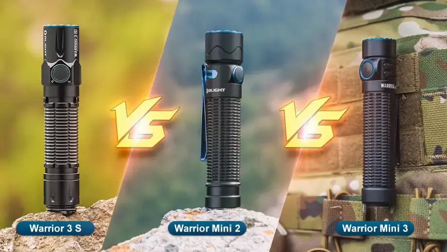 Portable Tactical Flashlight Contrast: Warrior Mini 3 Vs Warrior Mini 2 VS Warrior 3S