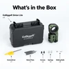 GoBiggeR Sinian Lite unboxing contents including black hard case green EDC fidget toy screwdriver metal plate screws and springs