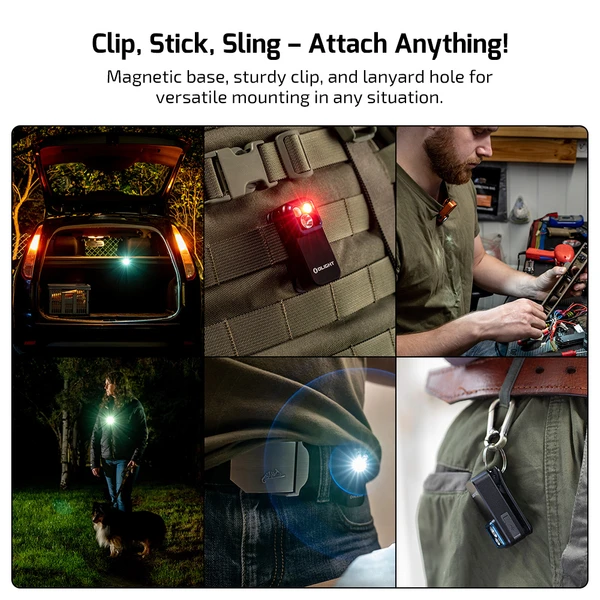 Olight Oclip Pro Clip On Flashlight Floodlight Spotlight Red USB C