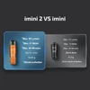Olight Imini 2 vs Imini: 50 Lumen (rechargeable) vs 10 Lumen (non-rechargeable) pocket flashlights comparison