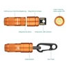 Olight flashlight aluminum alloy, magnetic cap, high power cool white LED, magnetic base, integrated USB plug, charging indicator, key chain