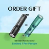 Olight i3E EOS flashlight order gift: black or teal with palm trees. Limited 1 per person.