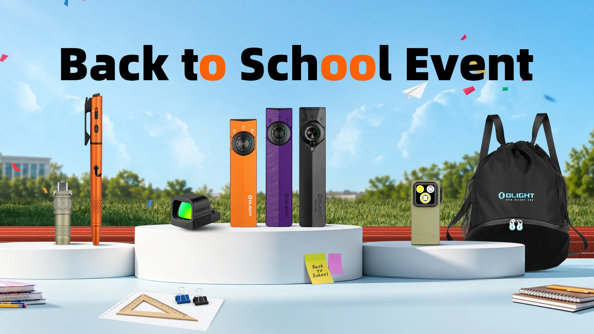 Back to School in Canada: Olight CA's 100-Hour Summer Flash Sale & Premium Free Gifts Guide!