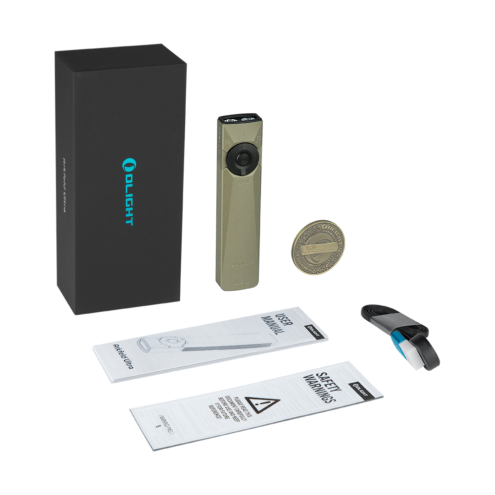 Olight Arkfeld Ultra 3-in-1 UV Laser Flat EDC Flashlight 1400