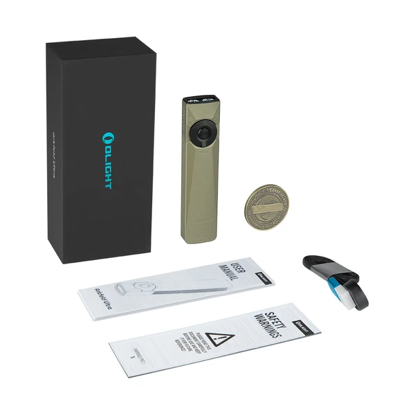 Arkfeld Ultra 3-in-1 EDC Flashlight 1400 Lumens UV Green Laser OAL