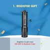 Olight i3E EOS flashlight promotional image, register to get a random color i3E EOS.
