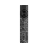Olight Black ArkPro Flashlight Front View with Topographic Map Pattern and Dual-Switch Design for EDC and Outdoor Use