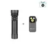 Olight Black Seeker 4 Pro Flashlight Bundle with Oclip Pro Compact Clip-On Light for Outdoor EDC and Emergency Backup Use