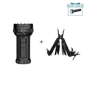 Olight Black Marauder Mini Flashlight and Otacle Multi-Tool Bundle with Free Gift for Outdoor Survival and EDC Use