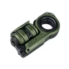 GoBiggeR green metal EDC fidget toy featuring a rotating ring and textured rollers on a white background