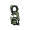GoBigger olive green metal fidget toy with mechanical shock absorber design on white background