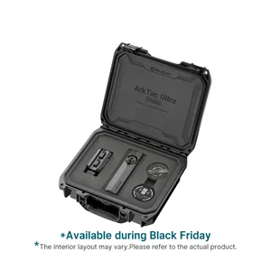 Olight ArkTac Ultra Premium tactical flashlight kit in a heavy-duty protective hard case with custom foam insert