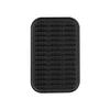 Black textured rubber mat for car or home use, anti-slip surface.