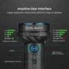 Olight intuitive user interface, large rotary knob, brightness/battery indicators, mode/light source selector switch
