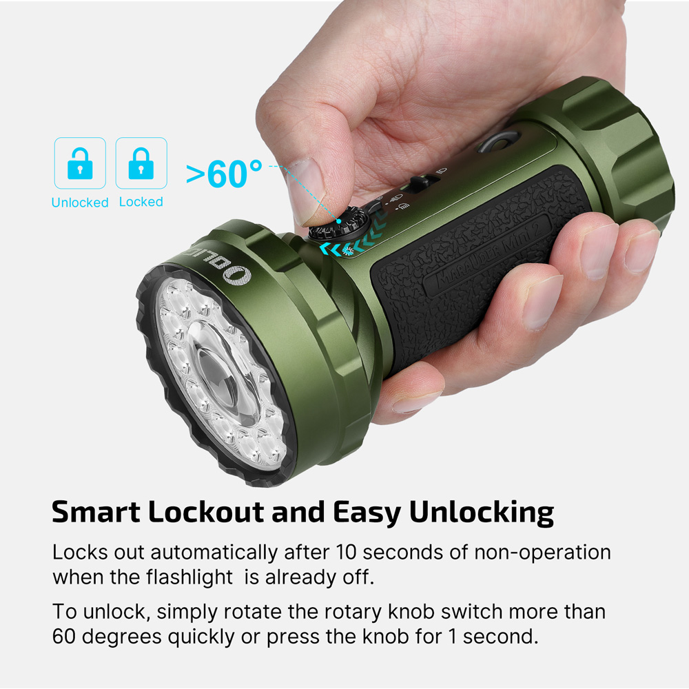 Olight Marauder Mini 2 Powerful 10000LM Rechargeable Flashlight
