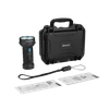 Olight flashlight kit with black case, user manual, lanyard