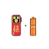 Olight Red Oclip Pro and Orange I1R 2 Pro Flashlight Side View for EDC and Portable Lighting