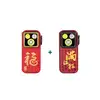 Olight Red Oclip Pro Flashlight Set with Auspicious Chinese Characters for Everyday Carry and Gifting