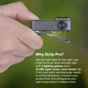 Olight Gray Oclip Pro Clip Light Side View in Hand for Everyday Carry and Versatile Lighting Tasks
